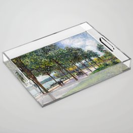 Alfred Sisley - Allee of Chestnut Trees Acrylic Tray