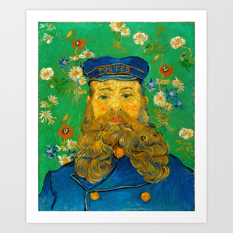 Vincent Van Gogh Portrait Of Postman Art Print By Constantchaos Society6