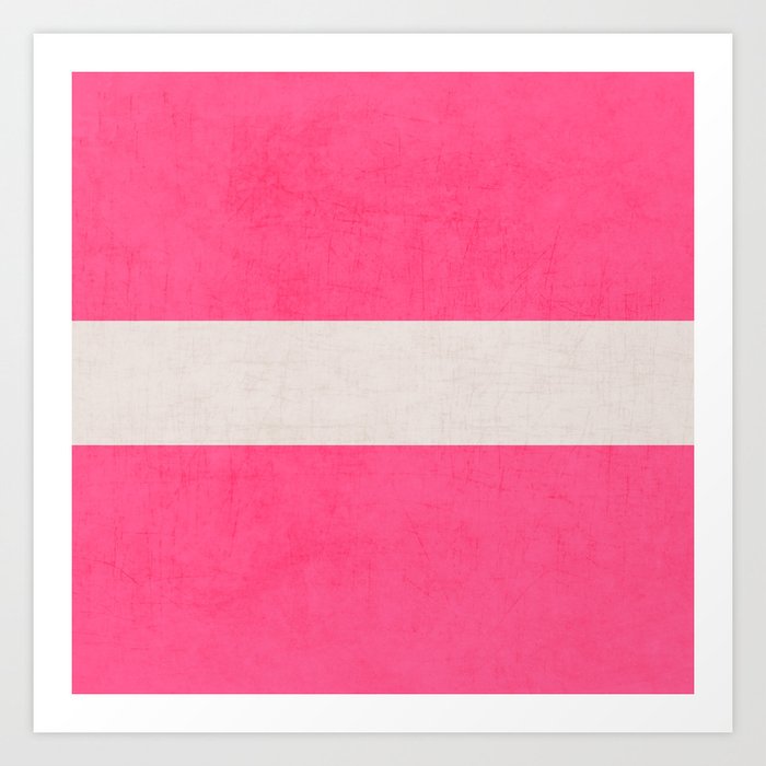 hot pink classic Art Print by her art | Society6