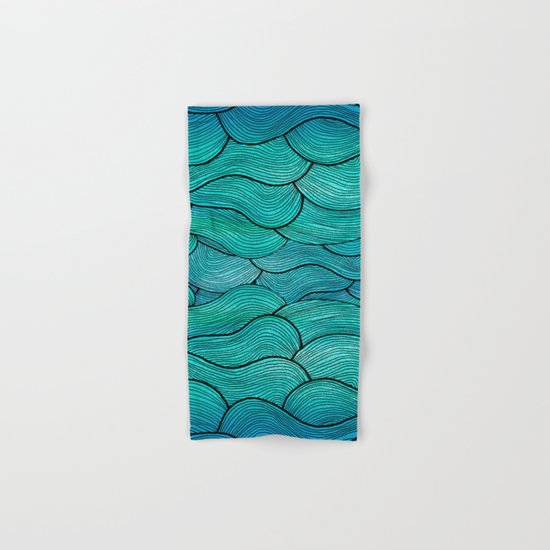 Sea Waves Hand & Bath Towel