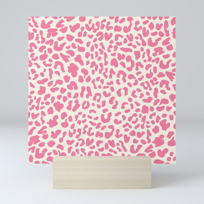 Pink Leopard Print Mini Art Print