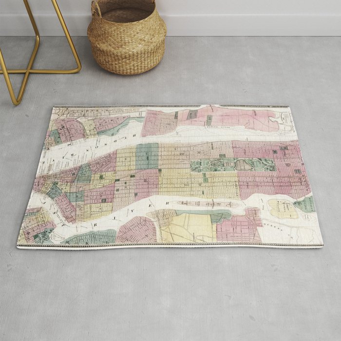 Map of New York City Rug by SFT Design Studio Society6