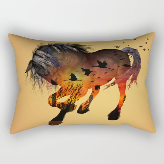 Horse Rectangular Pillow