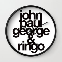 The Fab Four Wall Clock | Graphicdesign, Retro, Digital, Music, Cleandesign, 60S, Pop Art, Retroposter, John, Graphic Design 