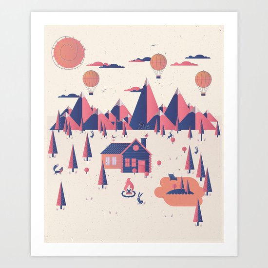 Retreat Art Print