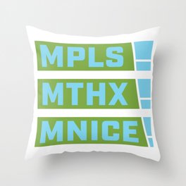Minnesota Nice Throw Pillow