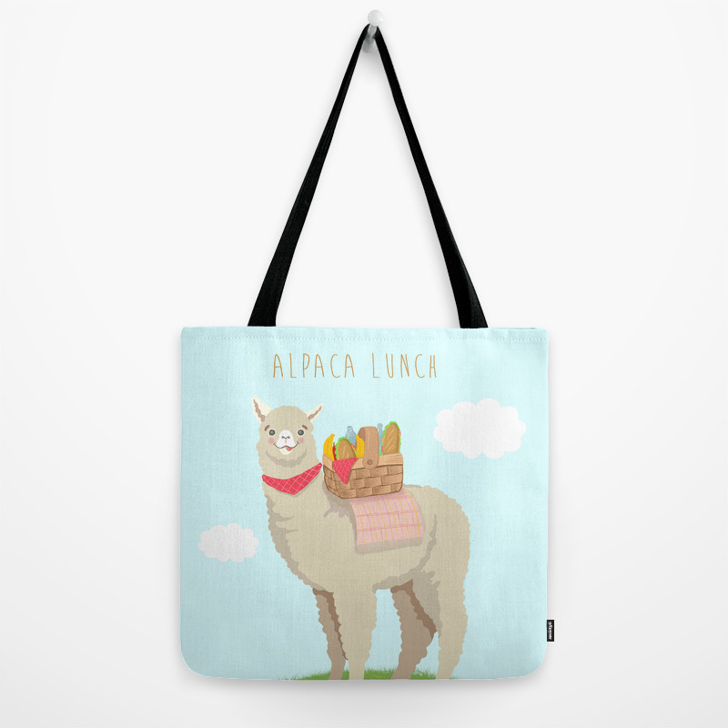 alpaca lunch bag