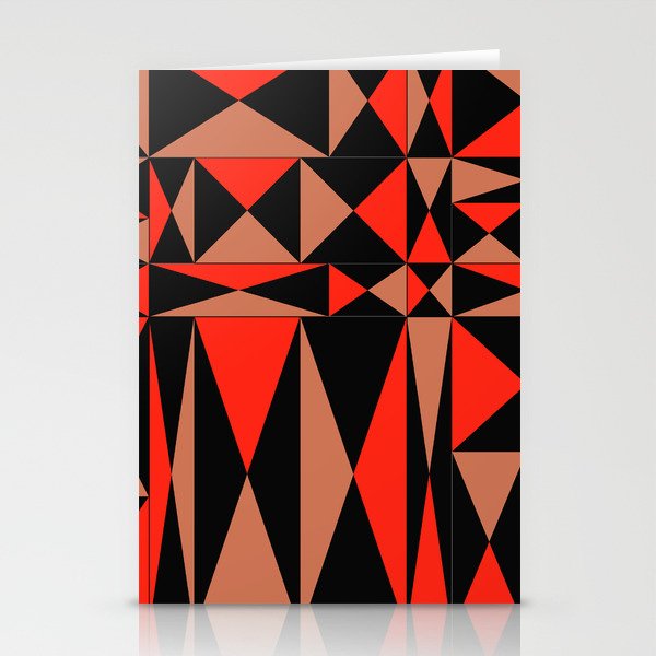 Abstraction_NEW_GEOMETRIC_TRIANGLE_MERRY_PATTERN_1130A Stationery Cards