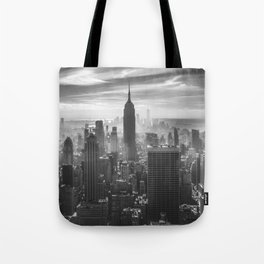 New York Black and White Tote Bag