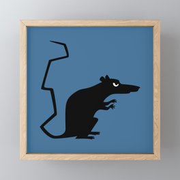 Angry Animals - Rat Framed Mini Art Print