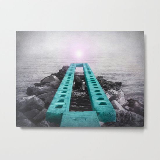 BRIDGE OVER SILENT WATER Metal Print