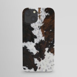 Brown Cowhide, Farmhouse decor iPhone Case