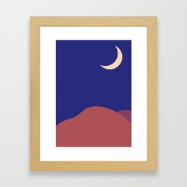 Desert by night Framed Art Print