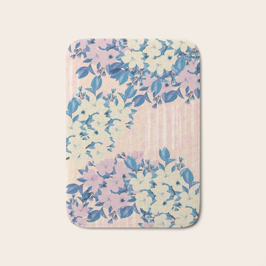 Pink Floral Bath Mat