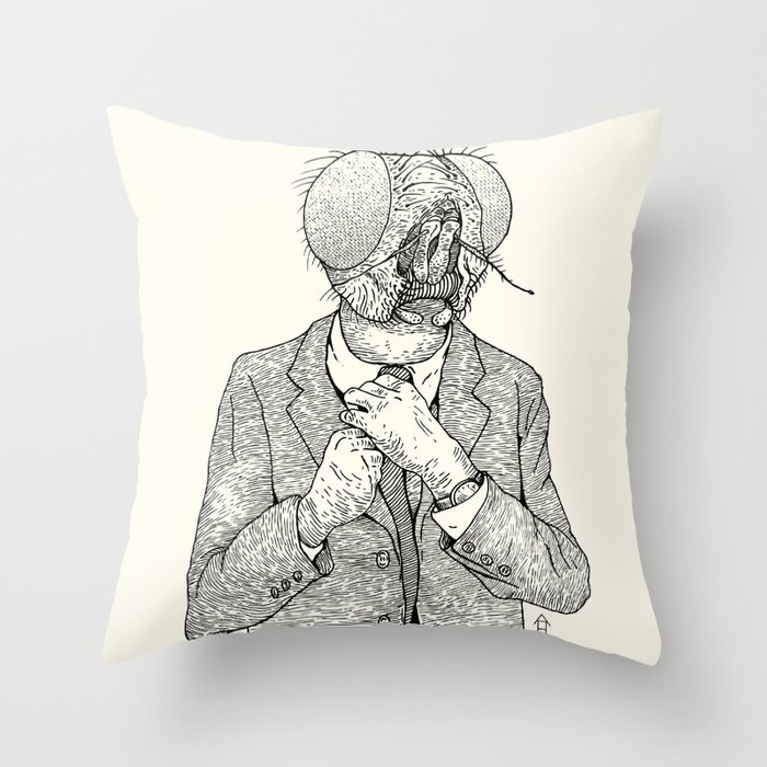 The Fly Throw Pillow