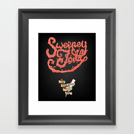 Sweeney Todd Meat Framed Art Print