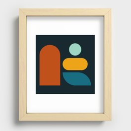 6 Abstract Geometric Shapes 211229 Recessed Framed Print