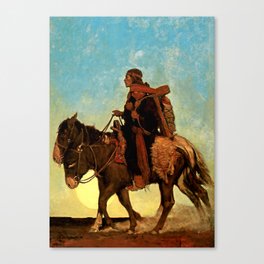 N C Wyeth Western Painting “Navajo Family” Canvas Print