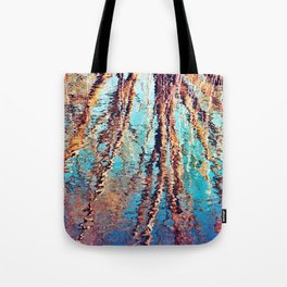 Abstract Water Reflections of Trees Tote Bag