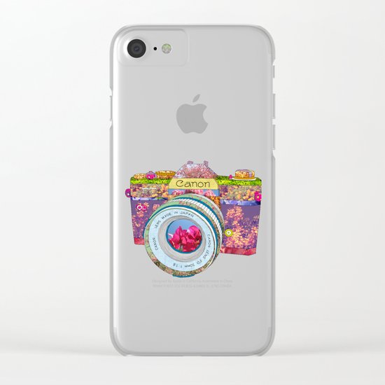 FLORAL CAN0N Clear iPhone Case