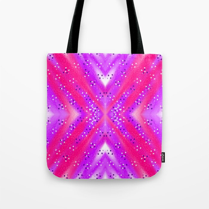 X Purple And Fuchsia Polka Dots Seamless Pattern Tote Bag
