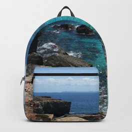 Spain Photography - Beautiful Turquoise Ocean Waves Backpack