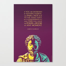 Marcus Aurelius Inspirational Stoic Quote: The Power to Revoke Canvas Print