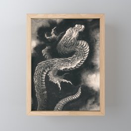 The Dragon by Katsushika Hokusai Framed Mini Art Print
