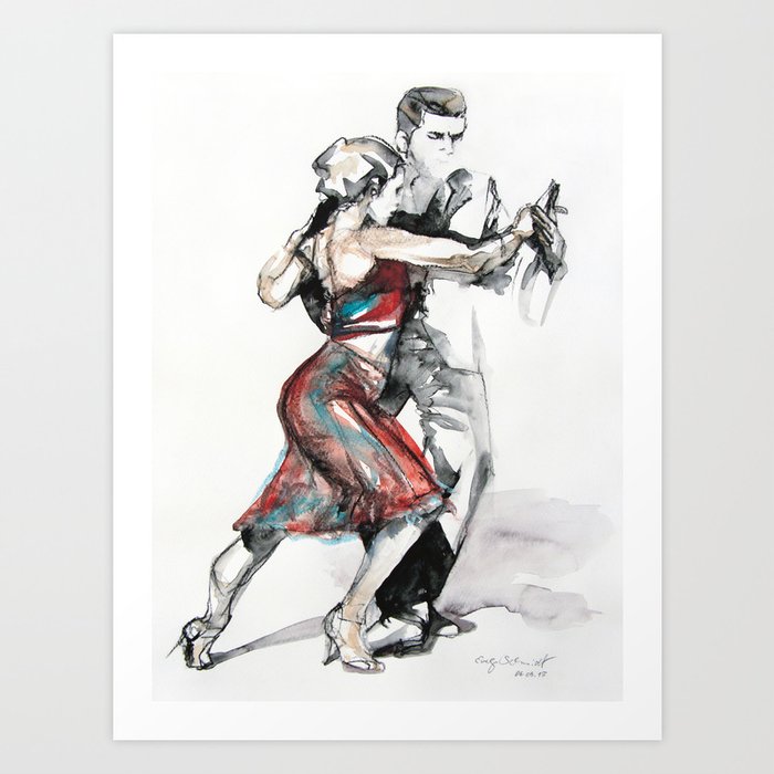 Tango Couple 5 Art Print