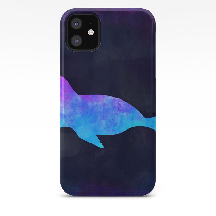 Seal In Space Animal Graphic Art Watercolor Canvas Painting