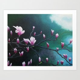 Magnolia Morning Art Print | Painting, Photo, Nature, Vector 