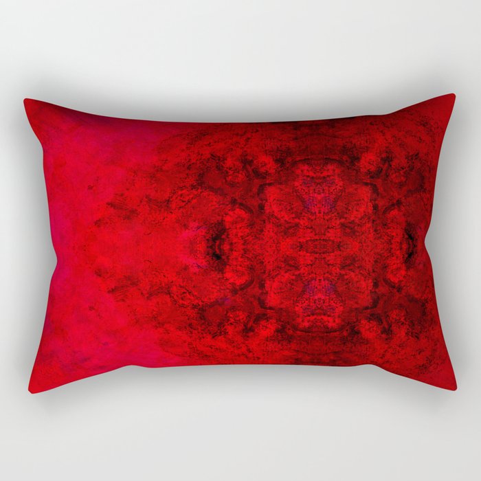 Retro red and black Rectangular Pillow