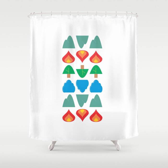 Synthesis of Natural Forms Shower Curtain