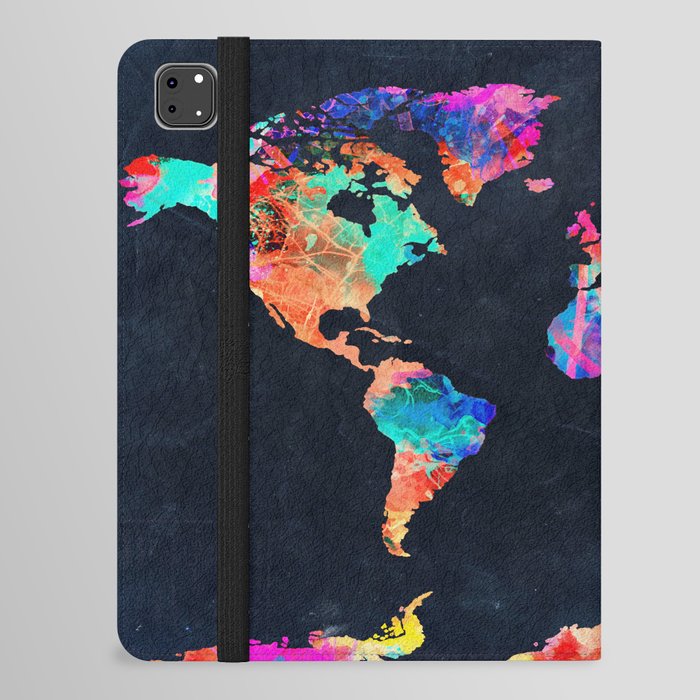 World map iPad Folio Case