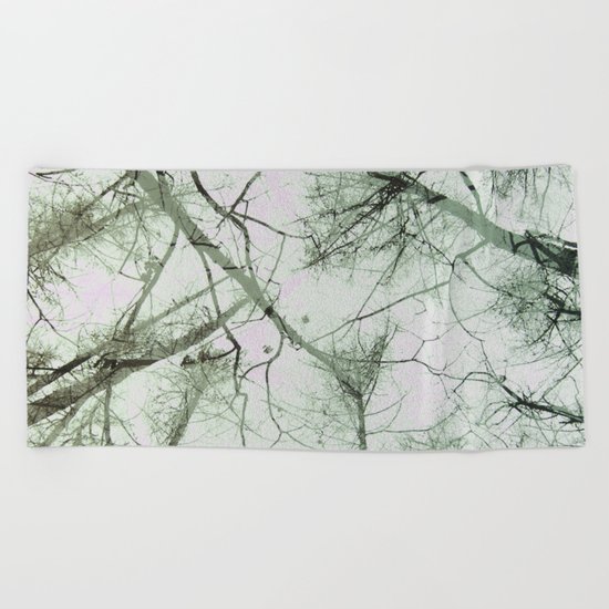 STRANGE TREES Beach Towel