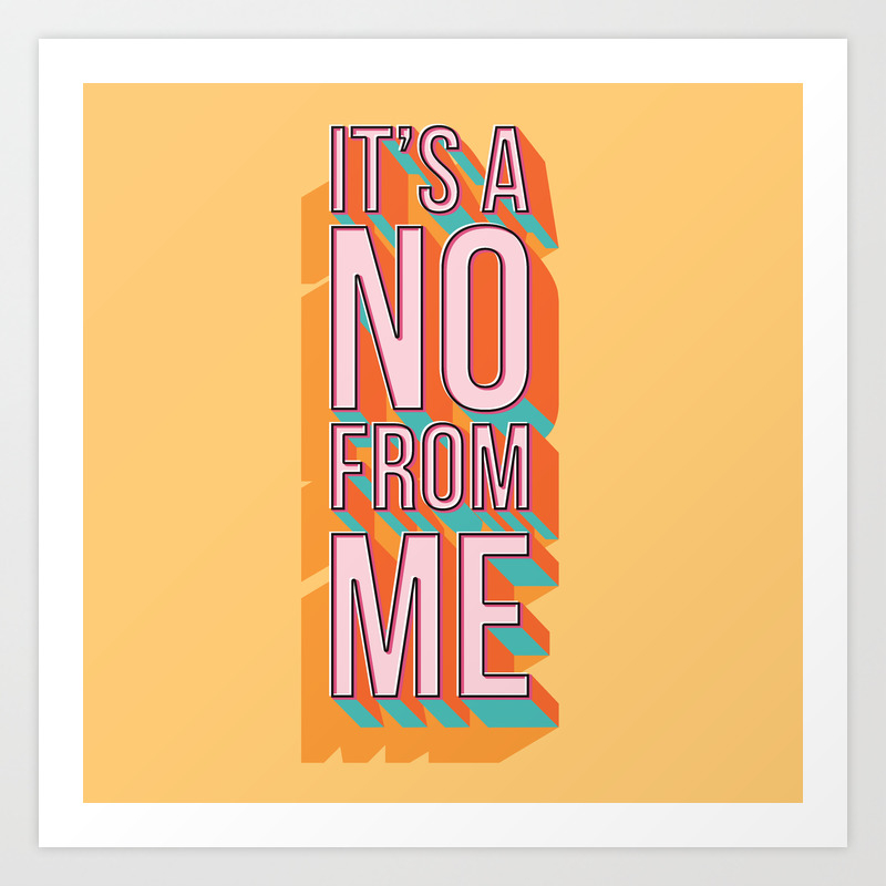 No Comment Typography Poster