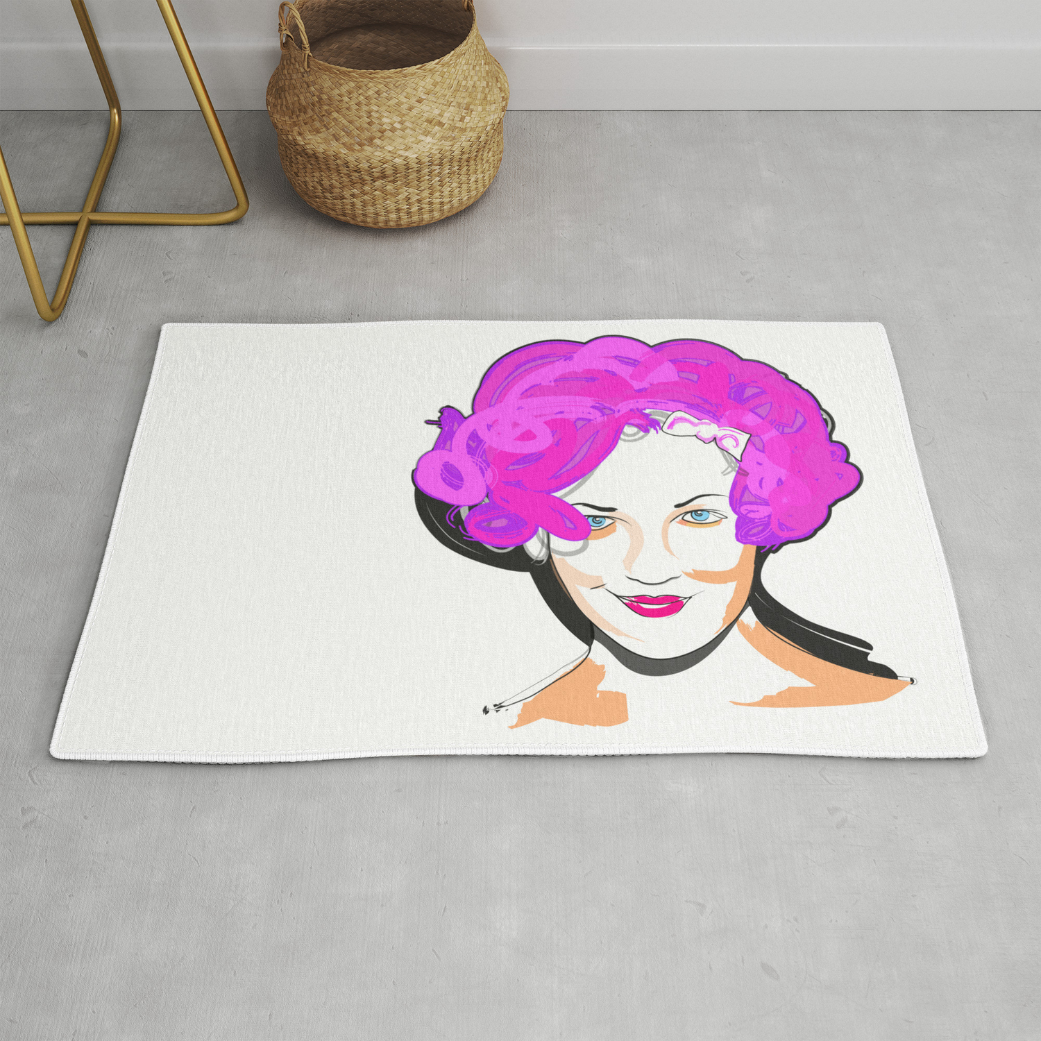 Drew Barrymore Rug By Urbanpunk Society6