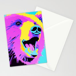 Colorful bear Stationery Card