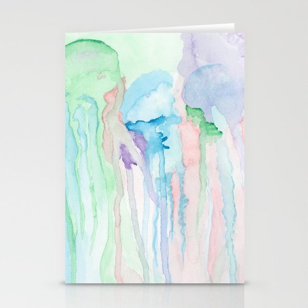 Watercolor Jellies Stationery Cards