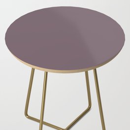 Purple-Gray Aubergine Side Table