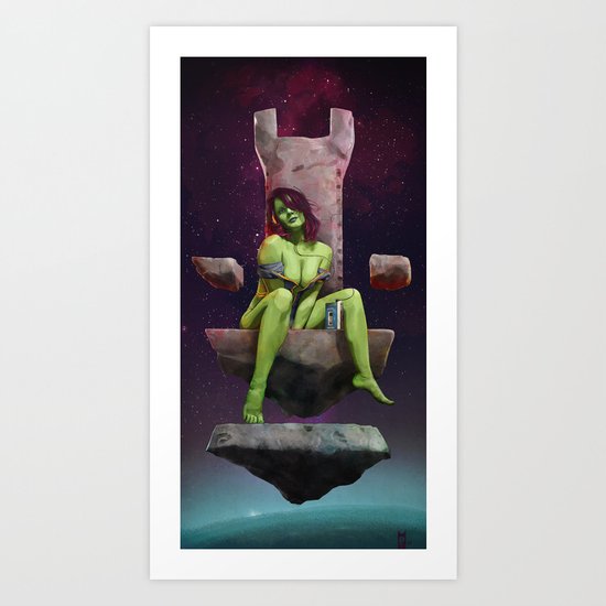 Gamora of Thrones Art Print