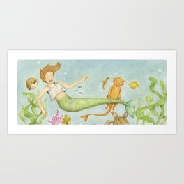 Let's play under-the-sea! Art Print