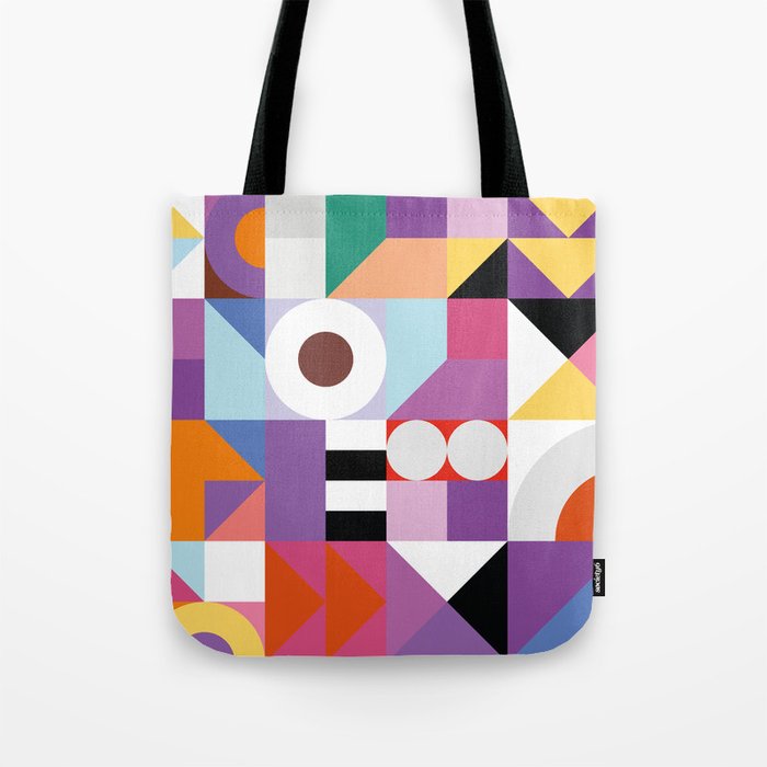 Abstract Pop Art Seamless Pattern Tote Bag