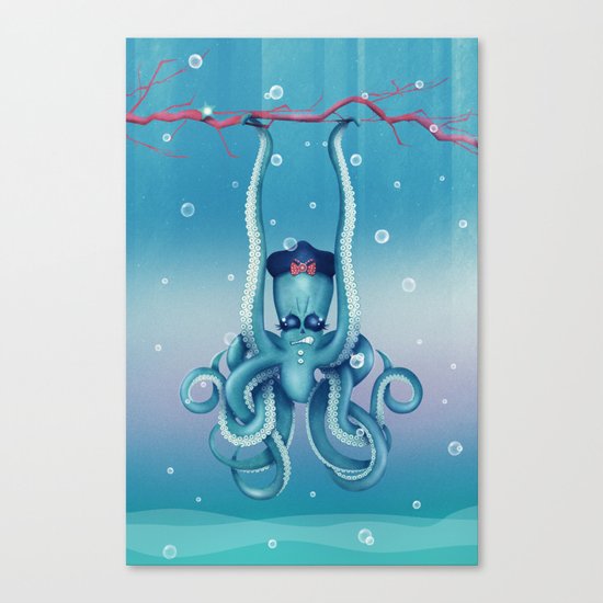 Octopus Dilemma Canvas Print