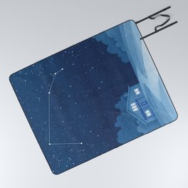 Aries Constellation, house Picnic Blanket