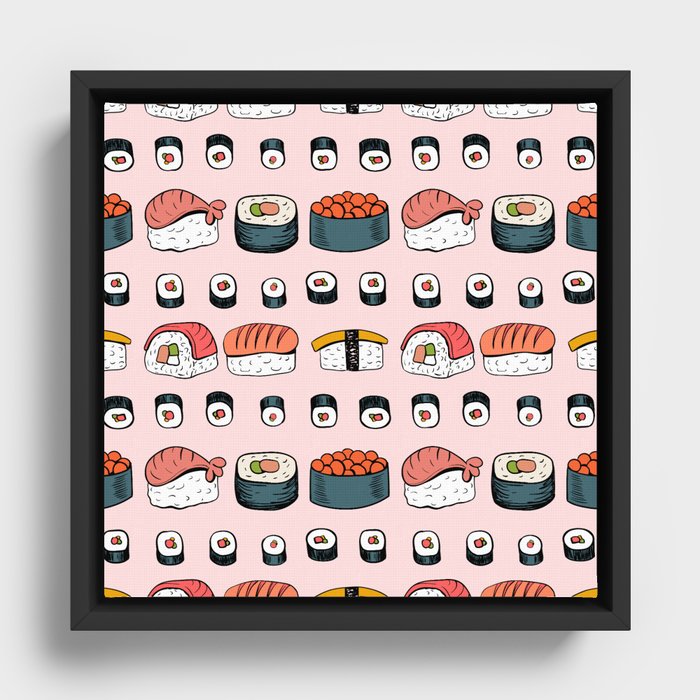 Sushi Lover Forever Framed Canvas