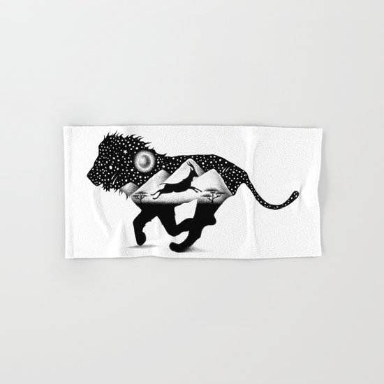 THE LION AND THE GAZELLE Hand & Bath Towel