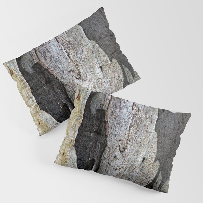 Eucalyptus Tree Bark and Wood Abstract Natural Texture 63 Pillow Sham