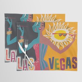 Las Vegas Smoking Girl With Swimsuit Swimwear Placemat