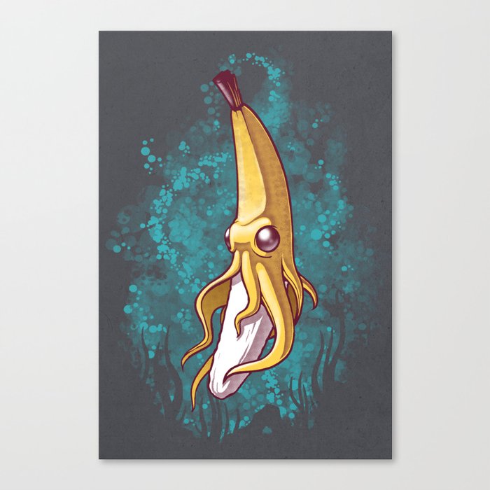 Banana Squid!!! Canvas Print